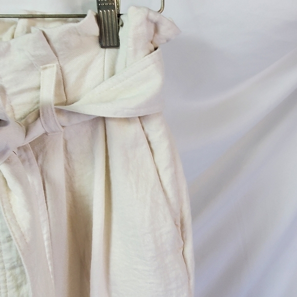 A new day cream bag waist tapered leg belted ankle pants size small (A-2) - Picture 5 of 7